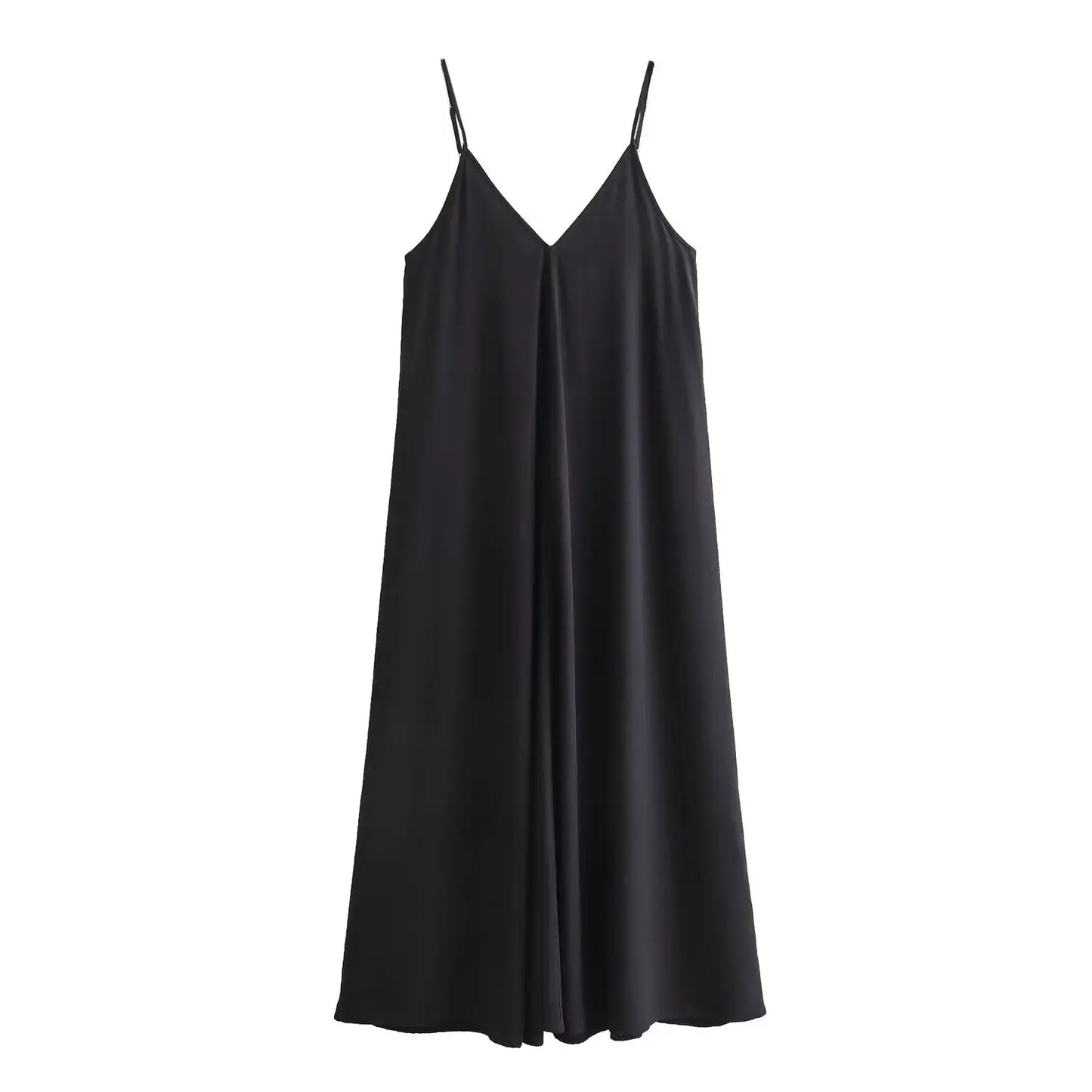 Midnight Draped Beach Maxi Dress